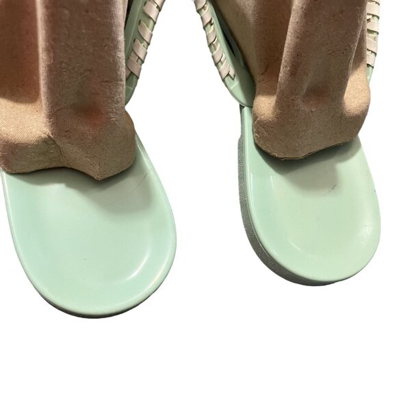 Jack Rogers Georgica Mint Green Jelly Sandals Size 10 - Picture 3 of 9